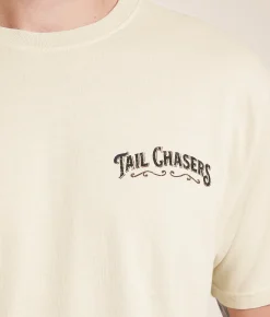 Tops|Graphic T-Shirts | Tail Chasers Club Hunting Heritage T-Shirt Moonbeam