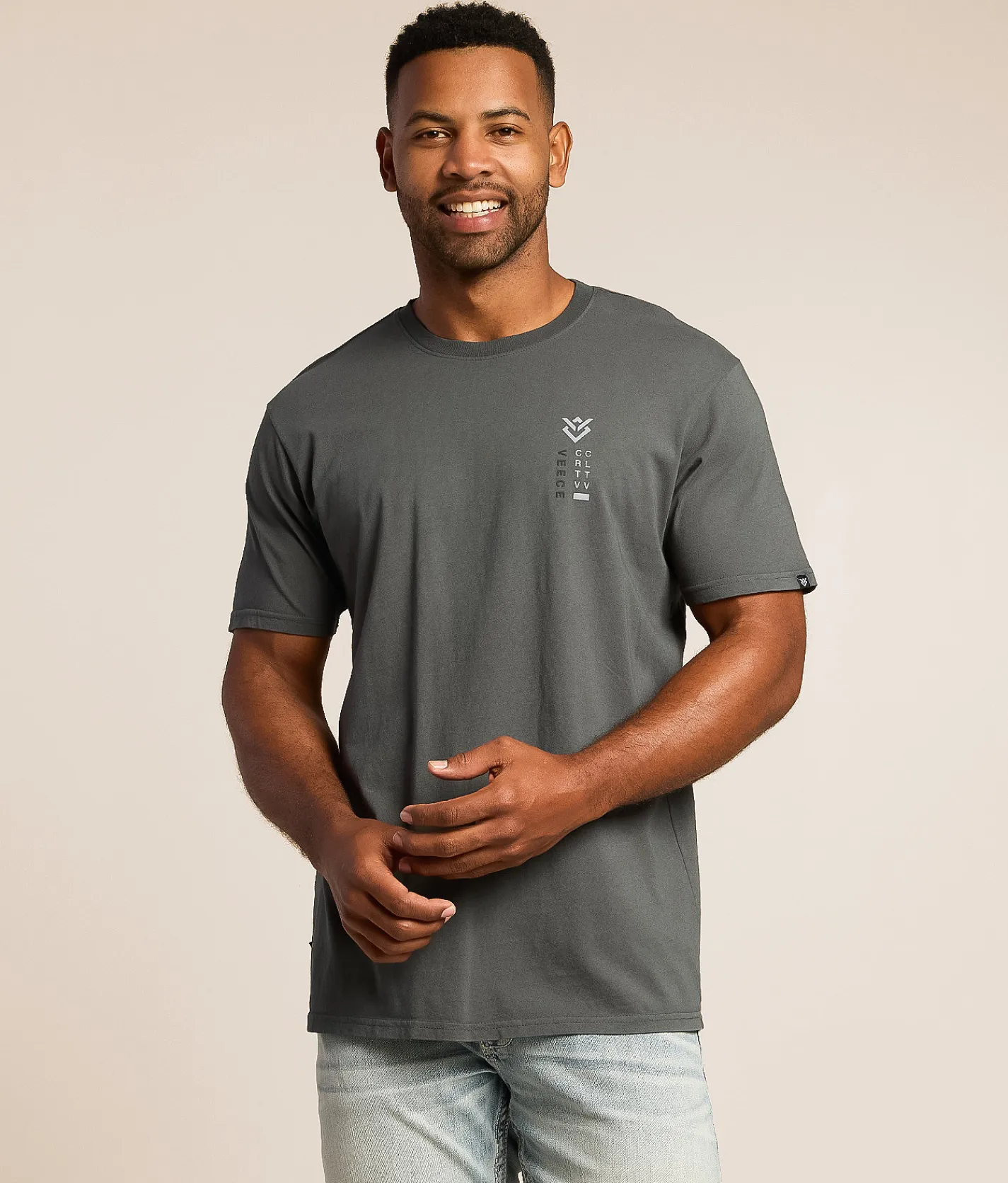 Tops|Graphic T-Shirts | Veece Hurricane T-Shirt Gunmetal