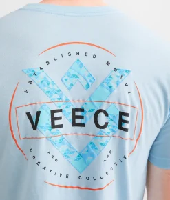Veece Hurricane T-Shirt Canal Blue Heather Outlet