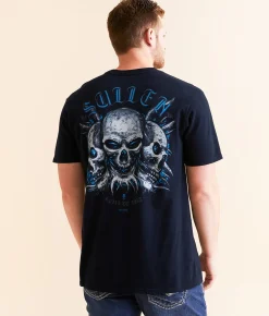 Graphic T-Shirts | Sullen Hur Skulls T-Shirt Obsidian