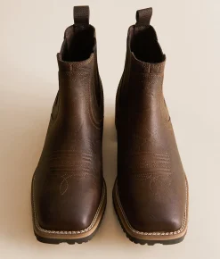Ariat Hybrid Low Boy Chelsea Leather Boot Warm Brown Elephant Print Best