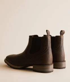 Ariat Hybrid Low Boy Chelsea Leather Boot Warm Brown Elephant Print Best