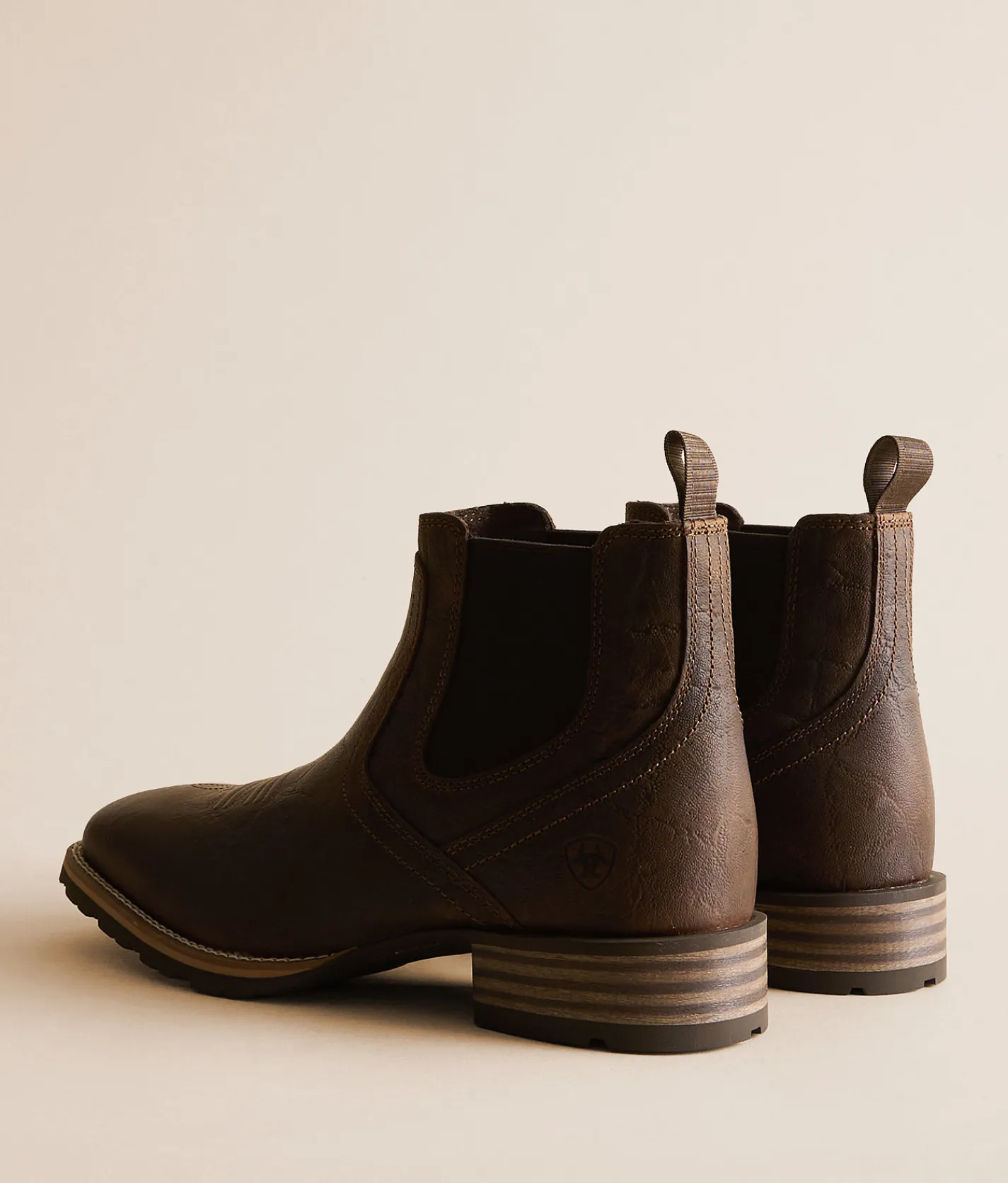 Ariat Hybrid Low Boy Chelsea Leather Boot Warm Brown Elephant Print Best