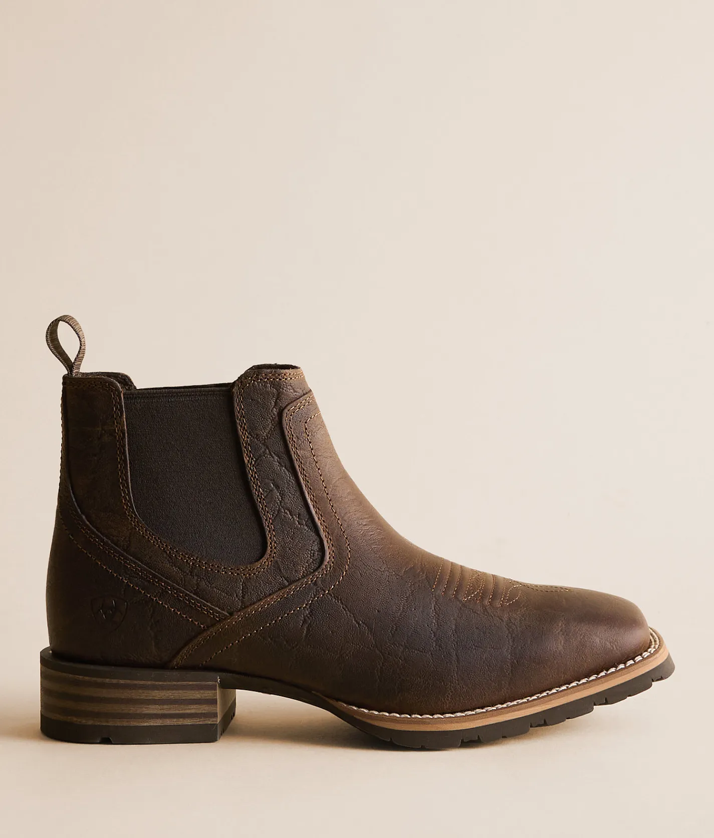 Ariat Hybrid Low Boy Chelsea Leather Boot Warm Brown Elephant Print Best