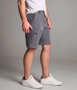 Bottoms|Shorts | BKE Hybrid Standard Cargo Stretch Short Blue Grey