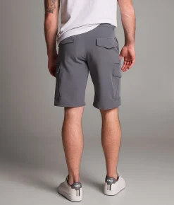 Bottoms|Shorts | BKE Hybrid Standard Cargo Stretch Short Blue Grey