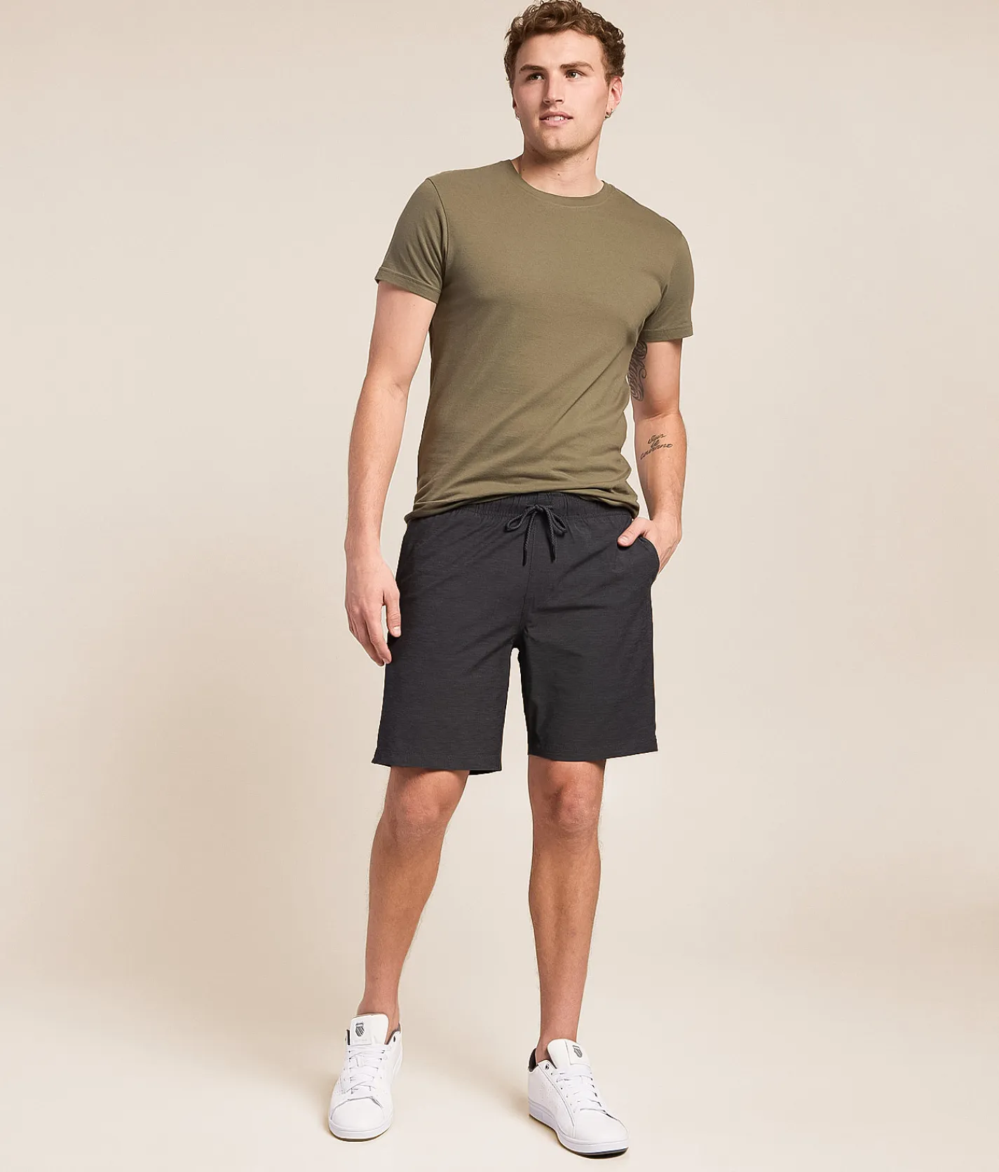 Bottoms|Shorts | Departwest Hybrid Stretch Short Black