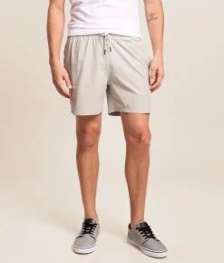 Bottoms|Shorts | Departwest Hybrid Stretch Short Harbor Mist