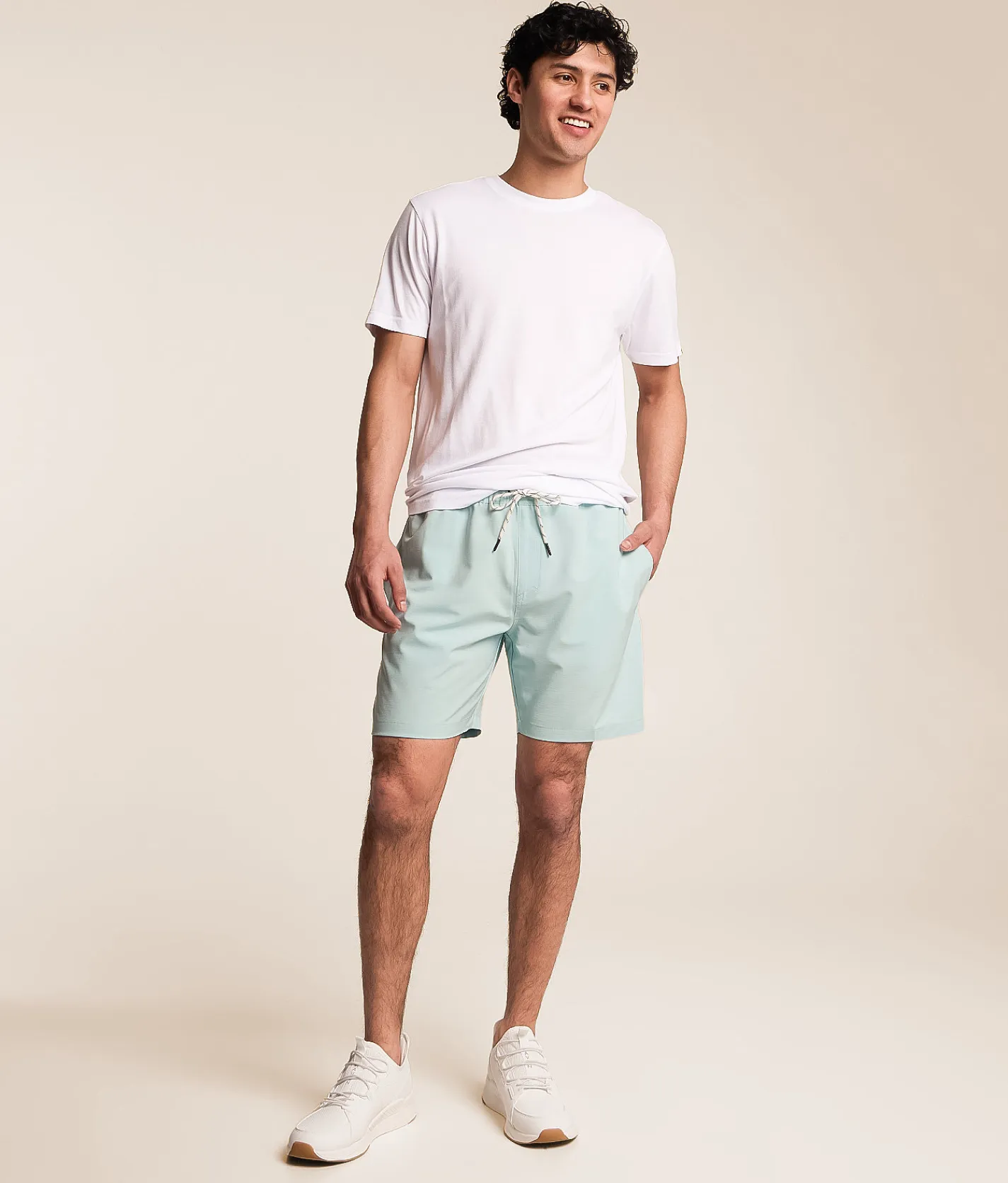 Departwest Hybrid Stretch Short Iced Aqua Online