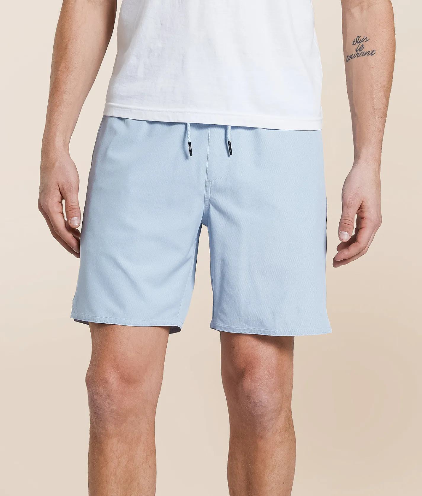 Bottoms|Shorts | Departwest Hybrid Stretch Short Zen Blue