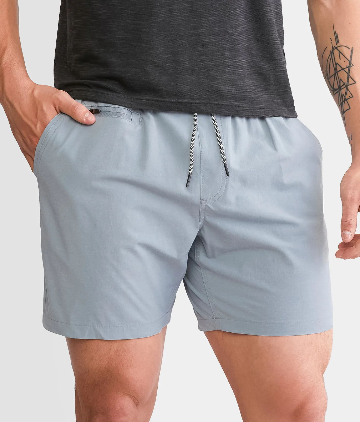 Departwest Hybrid Stretch Walkshort Steel Blue New
