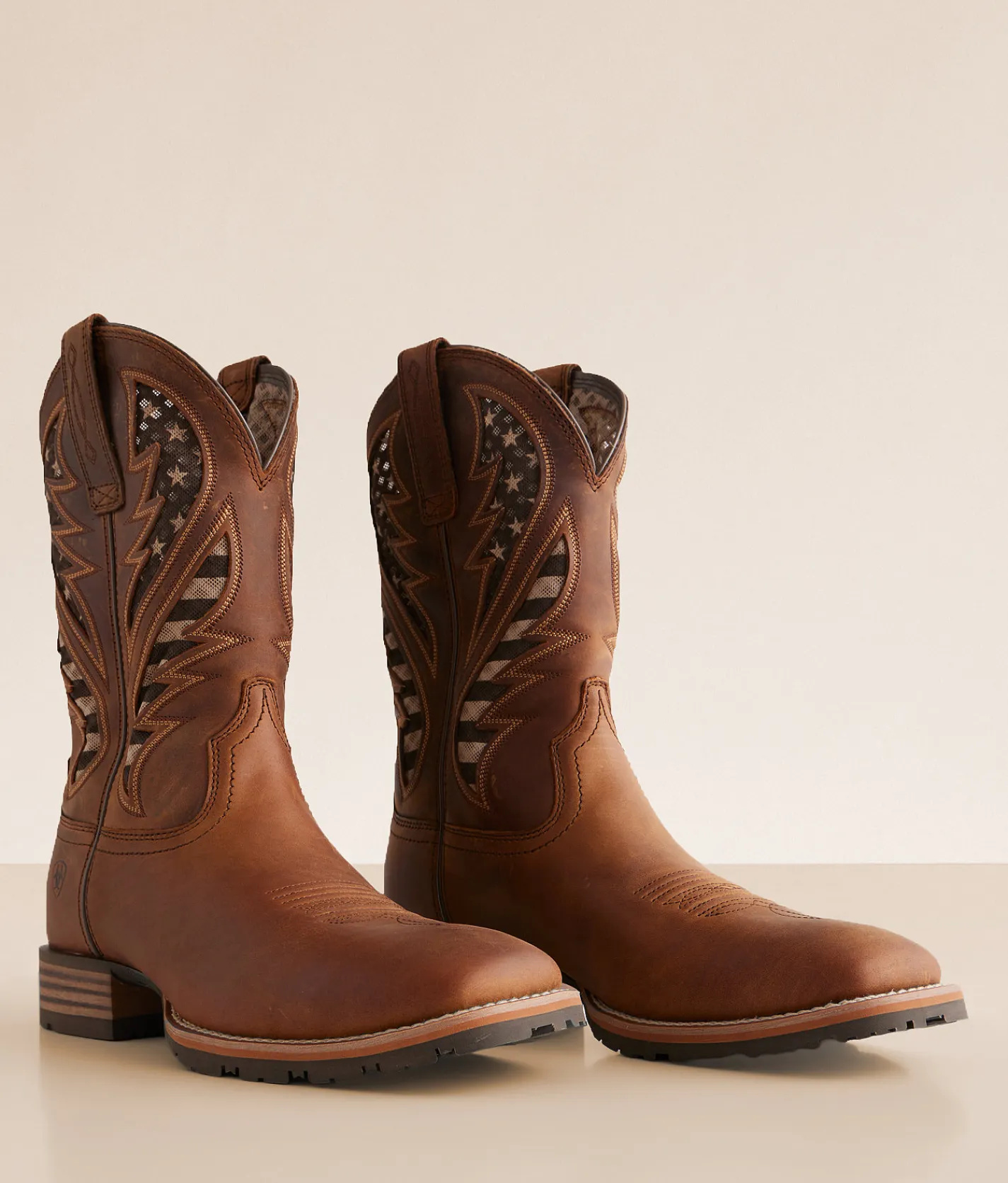 Shoes | Ariat Hybrid VentTEK Leather Cowboy Boot Distressed Brown American