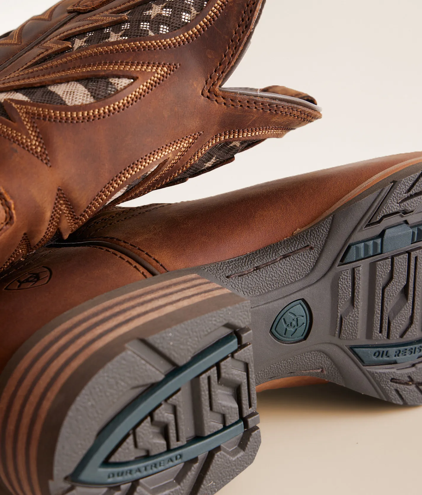 Shoes | Ariat Hybrid VentTEK Leather Cowboy Boot Distressed Brown American