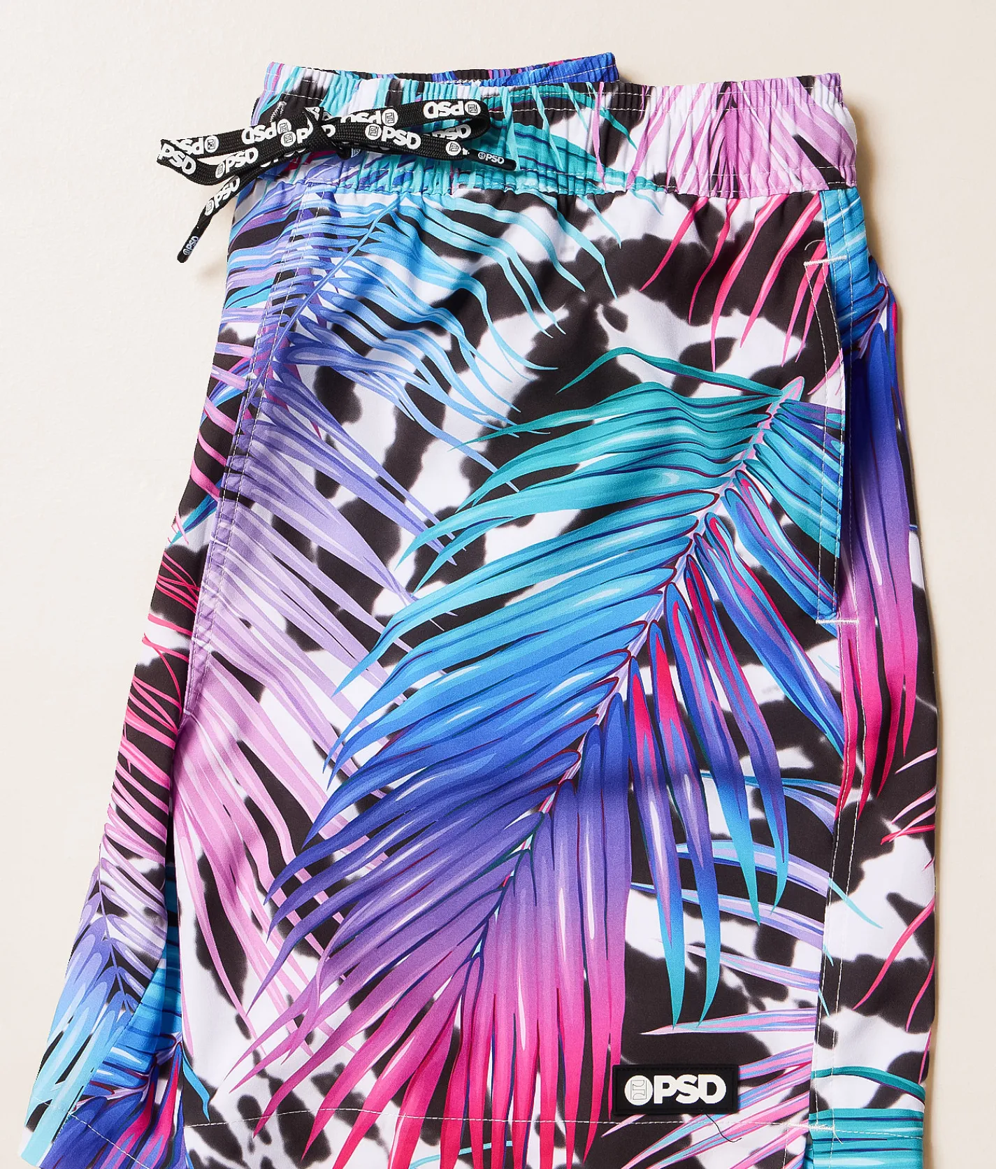 Bottoms|Swimwear | PSD Hype Palm Stretch Swim Trunks Multi