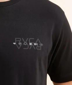 RVCA Icons T-Shirt Black Hot