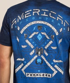 Tops|Graphic T-Shirts | American Fighter Idaho Springs T-Shirt Palace Blue Limoges