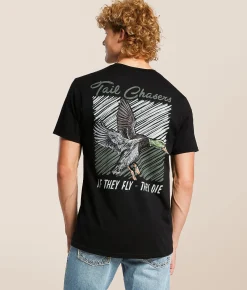 Tops|Graphic T-Shirts | Tail Chasers Club If They Fly T-Shirt Black