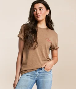 Southern Bliss I Love This Land T-Shirt Brown New