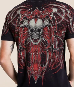 Affliction Immortal Empire T-Shirt Black Lava Wash Hot
