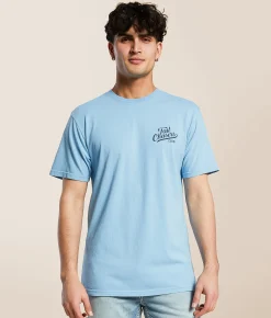 Tops|Graphic T-Shirts | Tail Chasers Club In Dog Beers T-Shirt Air Blue