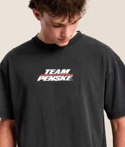 PHILCOS Indy 500 Team Penske T-Shirt Black Vintage Clearance