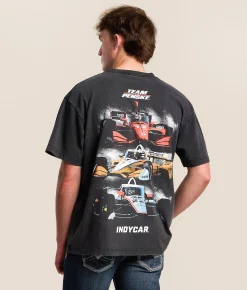 PHILCOS Indy 500 Team Penske T-Shirt Black Vintage Clearance