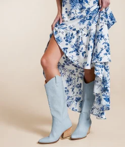 Mi.iM Indy Western Cowboy Boot Light Blue Sale