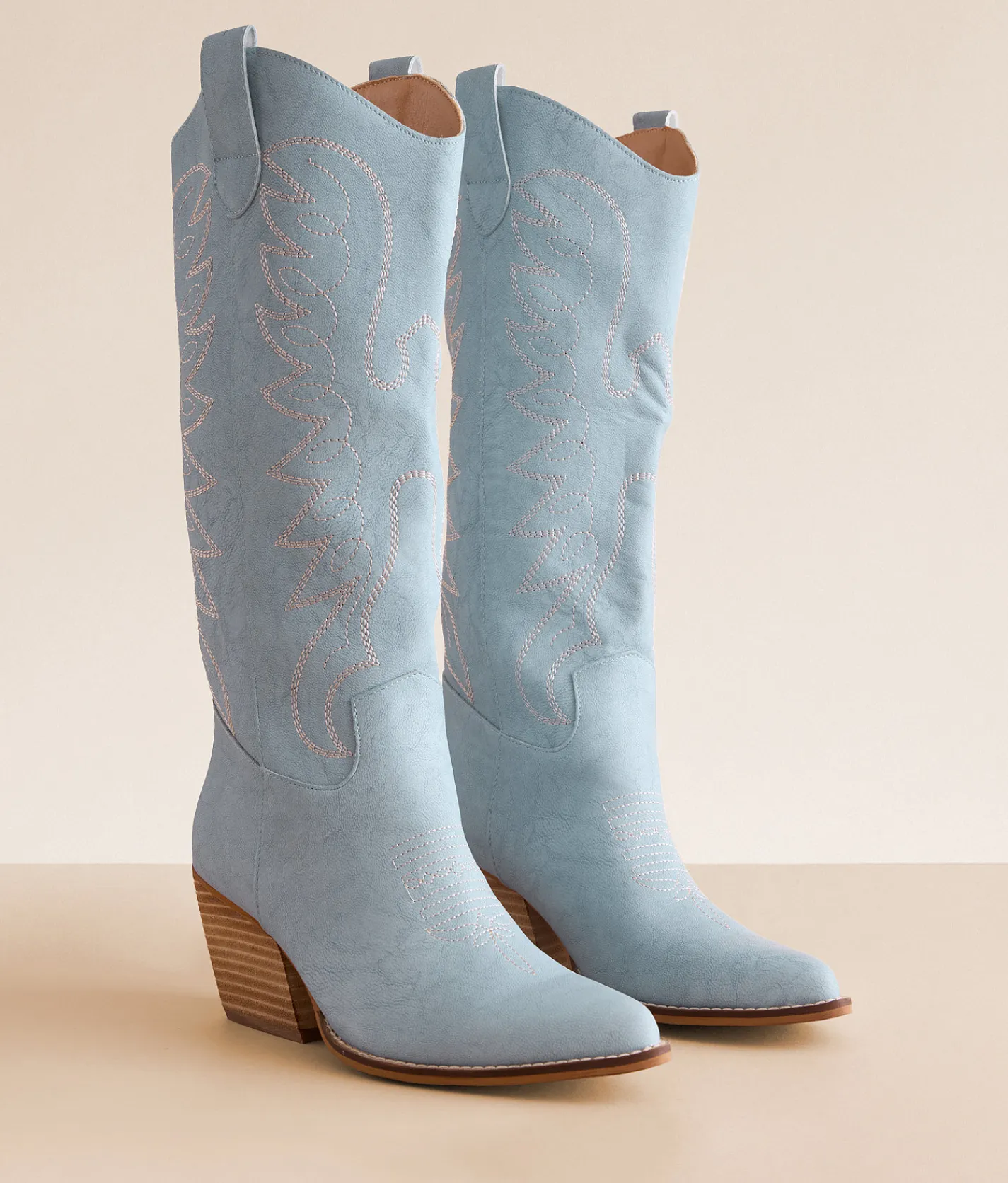 Mi.iM Indy Western Cowboy Boot Light Blue Sale