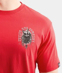 Graphic T-Shirts | Sullen Infested T-Shirt Equestrian Red