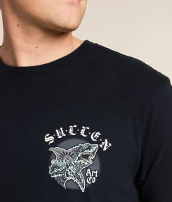 Tops|Graphic T-Shirts | Sullen Infested Waters T-Shirt Obsidian
