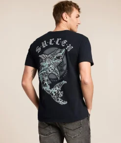 Tops|Graphic T-Shirts | Sullen Infested Waters T-Shirt Obsidian