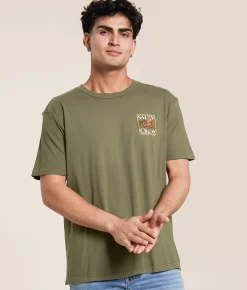 Tops|Graphic T-Shirts | Salty Crew Ink Slinger Classic T-Shirt Dusty Olive