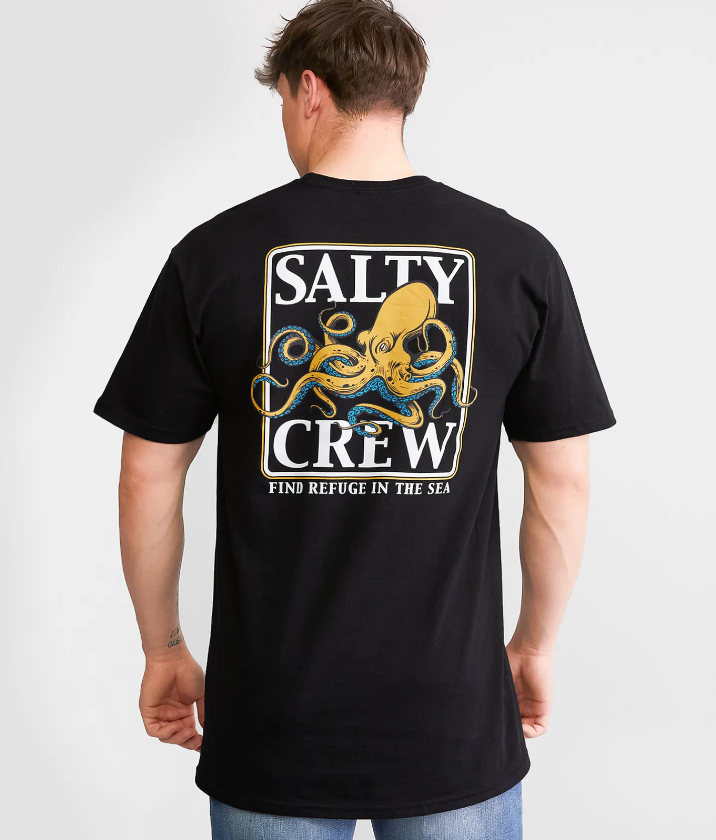 Graphic T-Shirts | Salty Crew Ink Slinger T-Shirt Blue Fog
