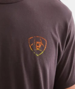 Graphic T-Shirts | Ariat Inkstamp Sunset Ridge T-Shirt Dark Brown