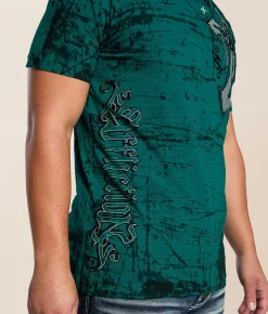 Tops|Graphic T-Shirts | Affliction Inner Existence T-Shirt Everglade