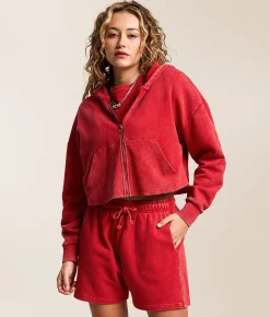 Gilded Intent Inset Cropped Hoodie Samba New