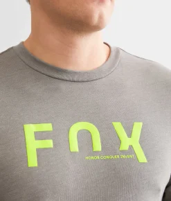 Fox Interlude T-Shirt Heather Graphite Clearance