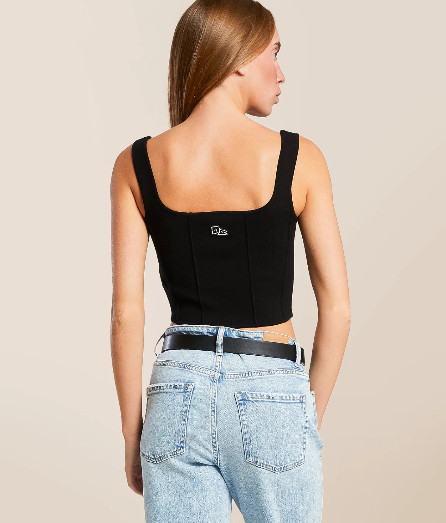 Tops | HYPE AND VICE Iowa Hawkeyes Corset Cropped Tank Top Black