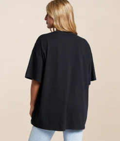 Tops | Gameday SOCIAL® Iowa Hawkeyes Oversized T-Shirt Black