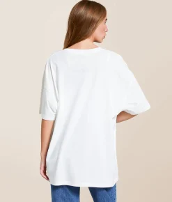Gameday SOCIAL® Iowa Hawkeyes Oversized T-Shirt White Hot