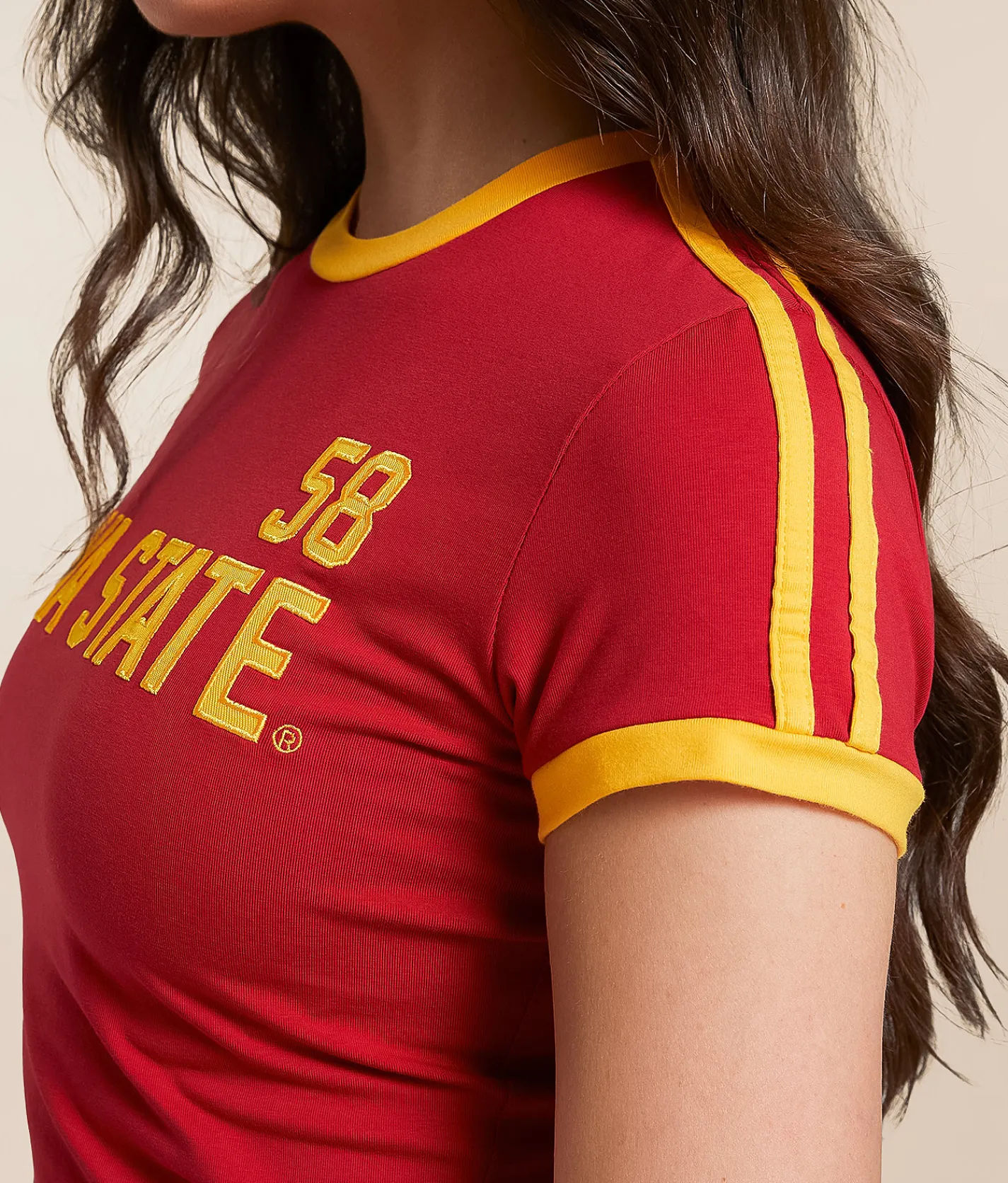 Tops | HYPE AND VICE Iowa State Cyclones Baby Cropped T-Shirt Cardinal