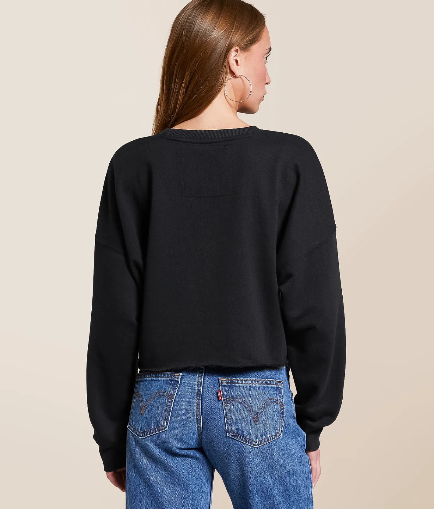 Gameday SOCIAL® Iowa State Cyclones Cropped Pullover Black Clearance
