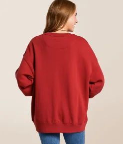 Gameday SOCIAL® Iowa State Cyclones Oversized Pullover Crimson New