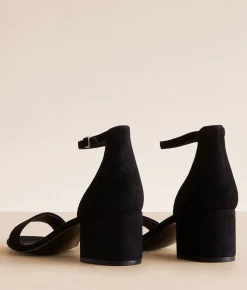 Steve Madden Irenee Heeled Leather Sandal Black Online