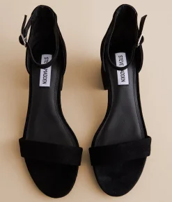 Steve Madden Irenee Heeled Leather Sandal Black Online