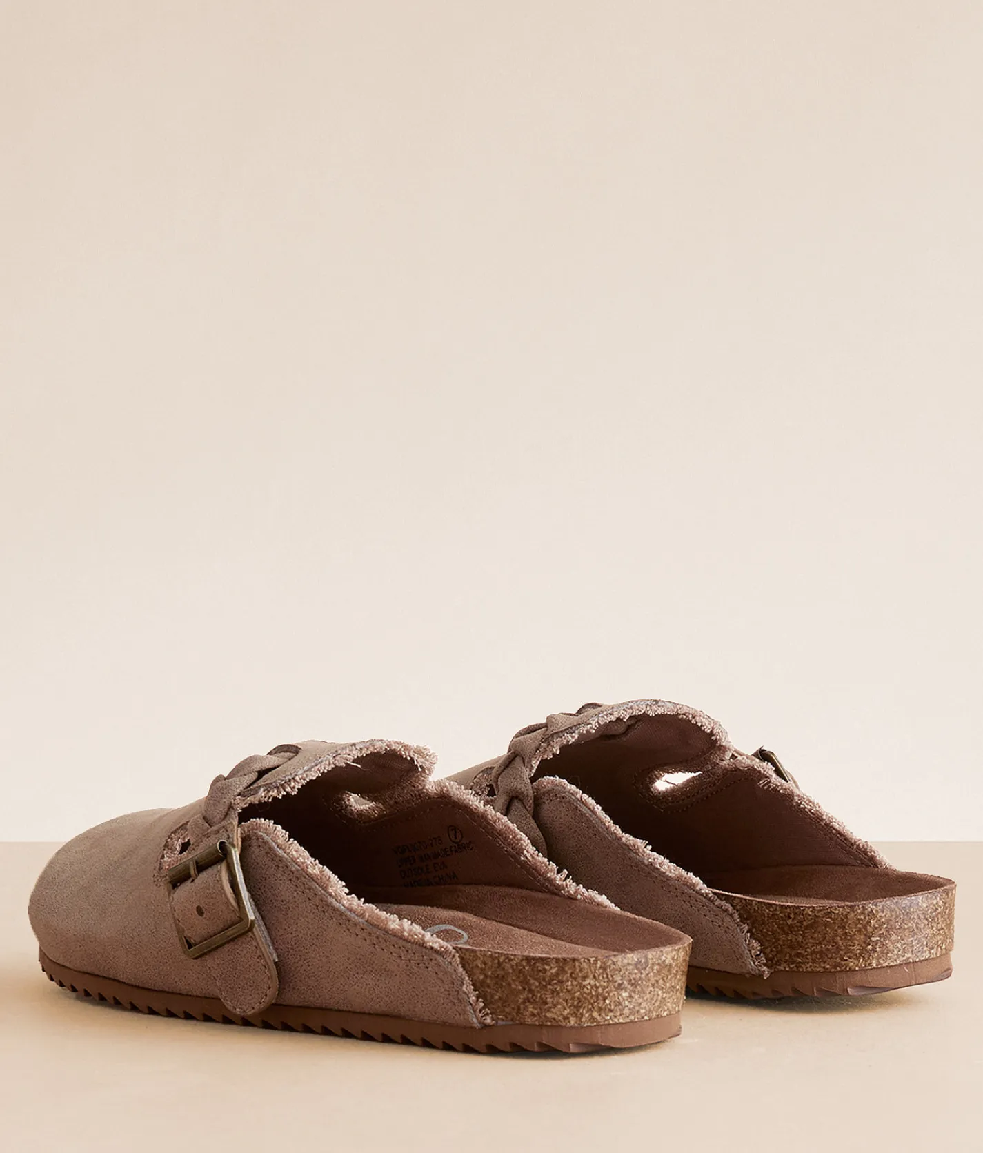 Shoes | Very G Iris Braided Strap Mule Shoe Beige