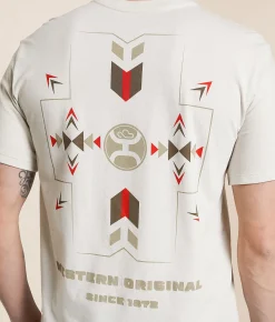 Tops|Graphic T-Shirts | Hooey Iron Aztec T-Shirt Grey