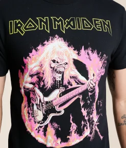 Graphic T-Shirts | Screen Stars Iron Maiden Fear Live Band T-Shirt Black