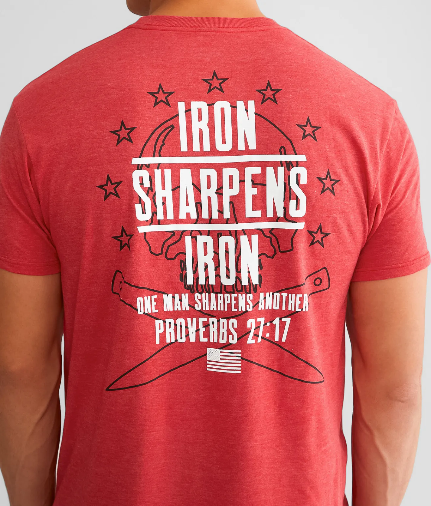 Graphic T-Shirts | Howitzer Iron Sharpens Iron T-Shirt Red Heather