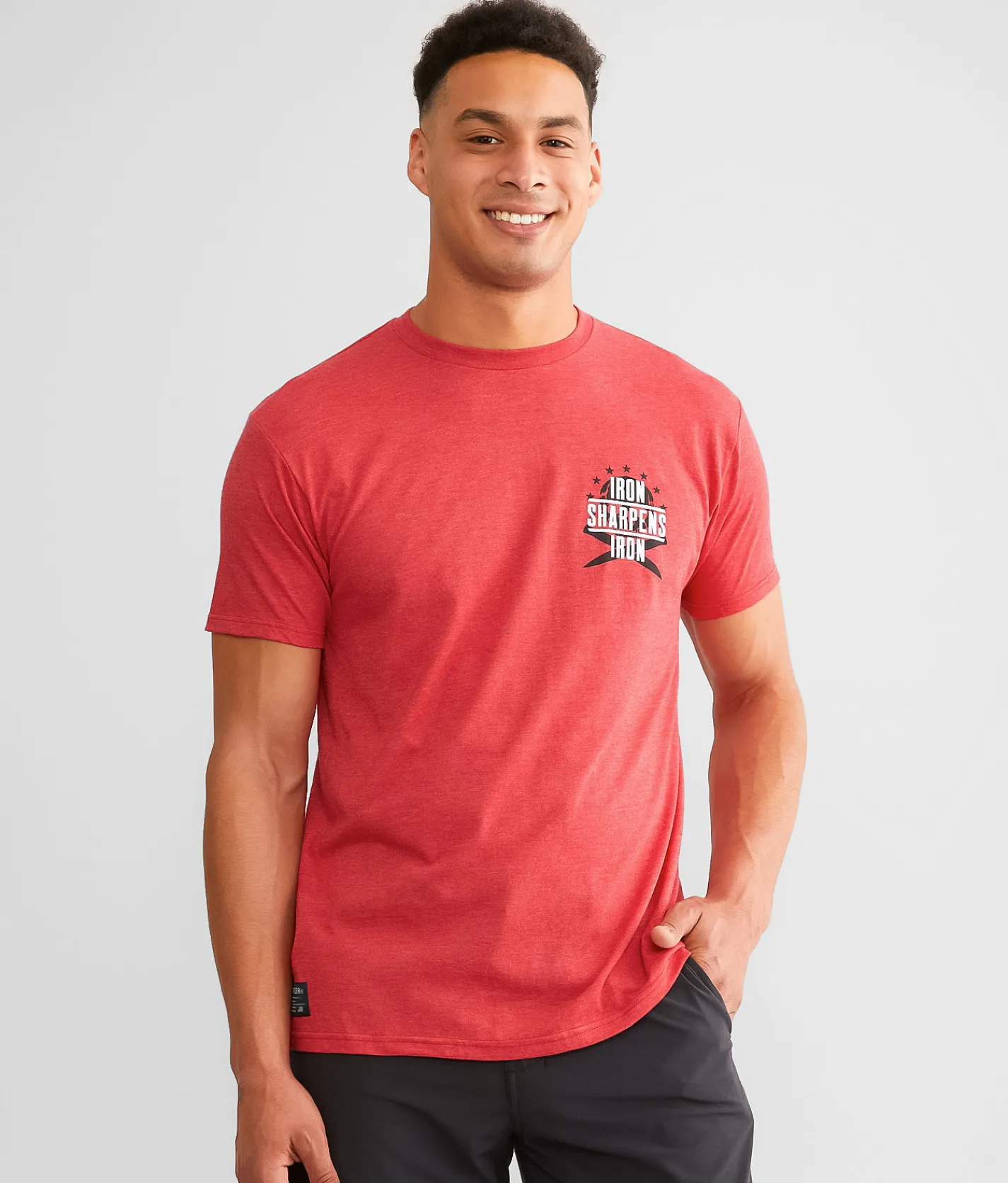 Graphic T-Shirts | Howitzer Iron Sharpens Iron T-Shirt Red Heather